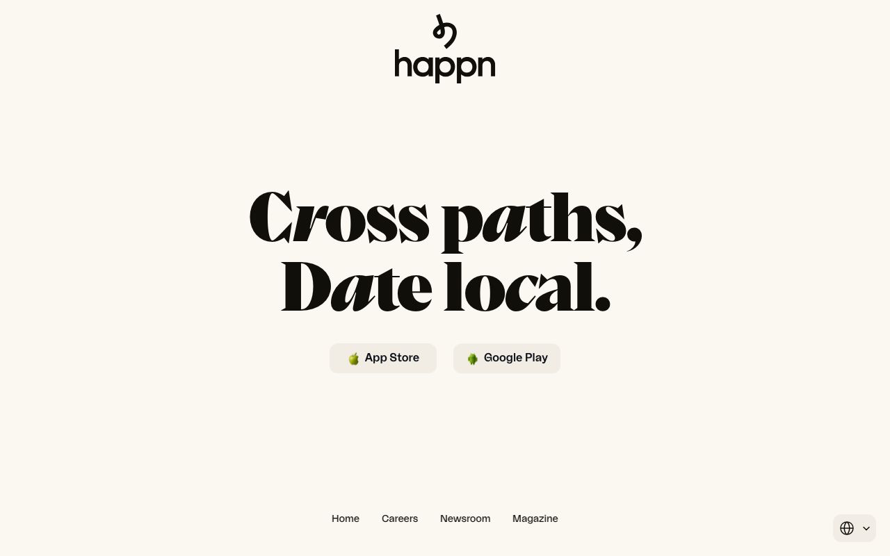 happn homepage